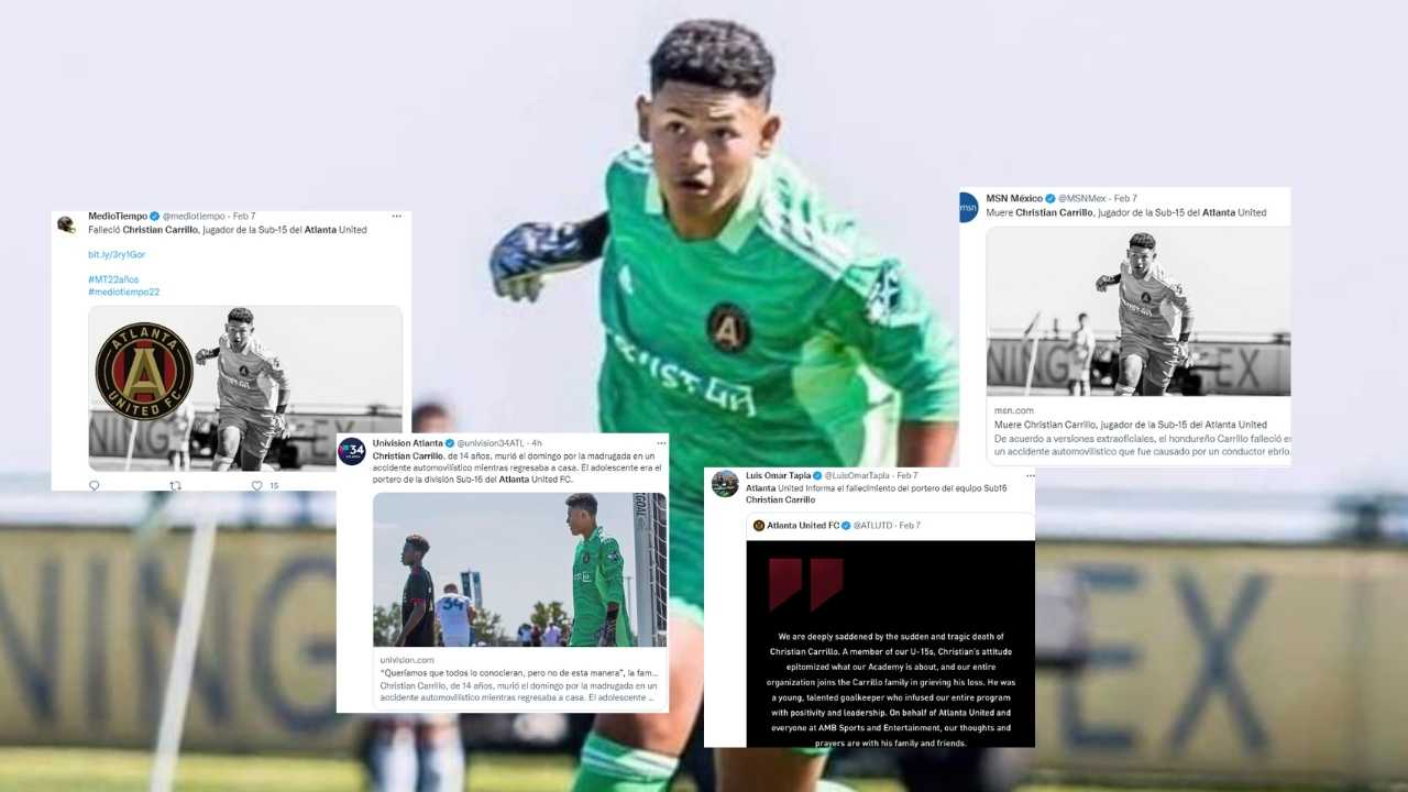Prensa internacional lamenta la trágica muerte de legionario hondureño Christian Carrillo