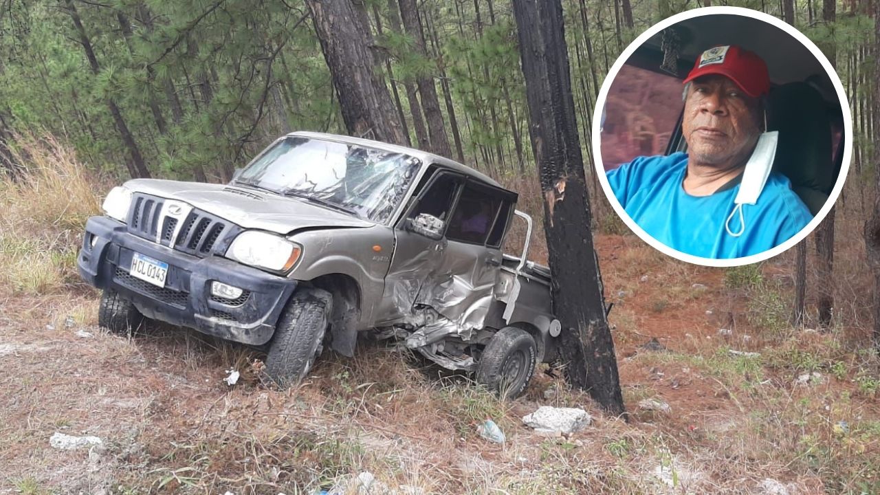 Primitivo Maradiaga sufre accidente automovilístico