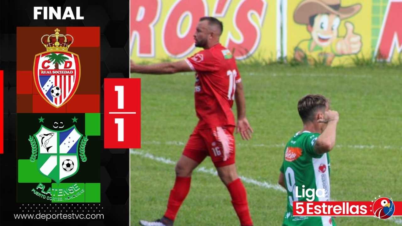 ¡Era suya! Platense deja escapar el triunfo ante Real Sociedad en Tocoa