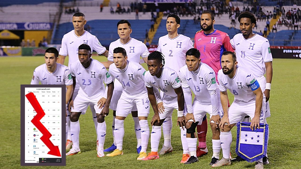 Nuevo ránking de Concacaf muestra la penosa posición de Honduras