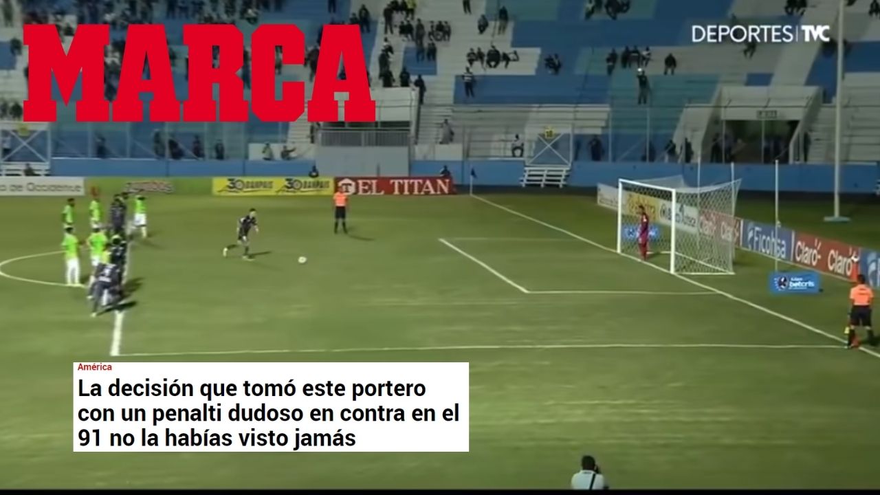 La opinión de Diario Marca sobre lo que hizo Denovan Torres en partido contra el Motagua
