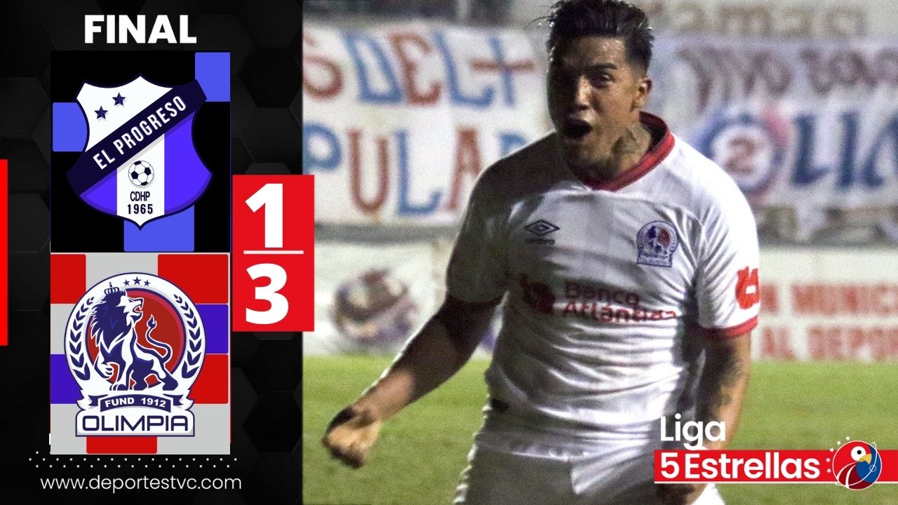 Olimpia goleó al Honduras Progreso y escala a la cima de la tabla