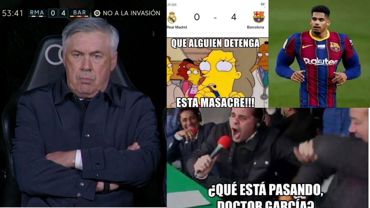 ¡Crueles! Los mejores memes de la humillante derrota del Real Madrid ante el Barcelona