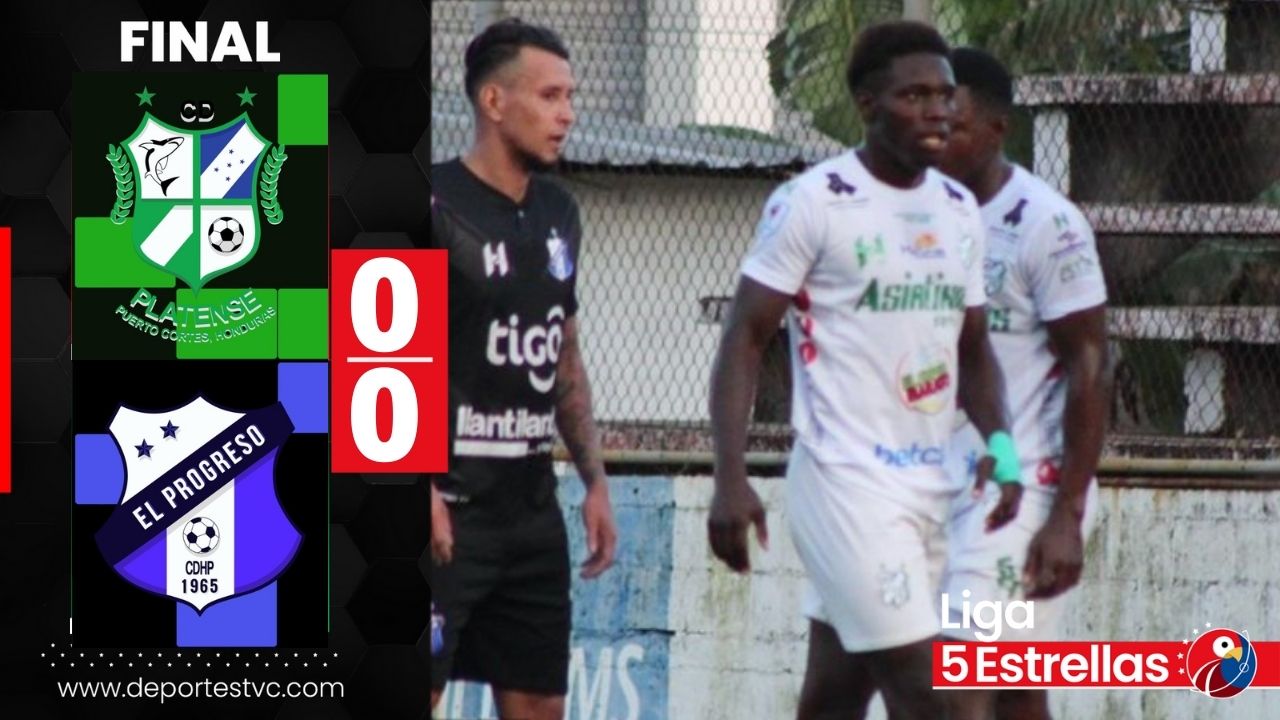 Platense y Honduras Progreso igualan sin goles en Puerto Cortés y se reparten los puntos