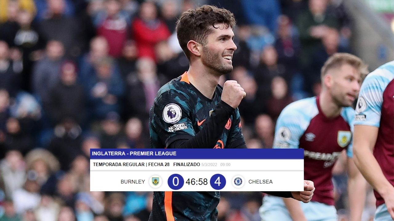 Chelsea con goleada al Burnley confirma su lugar en Inglaterra