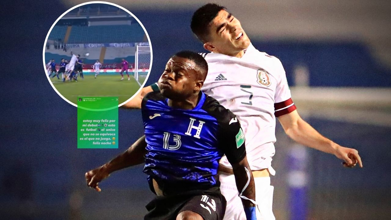 Júnior Lacayo manda contundente mensaje luego de su autogol con Honduras frente a México