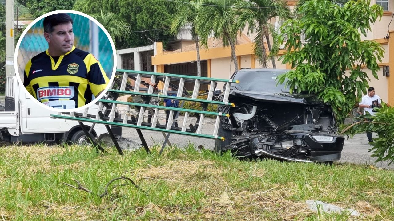 Expresidente del Real España, Mateo Yibrín, sufre aparatoso accidente en San Pedro Sula