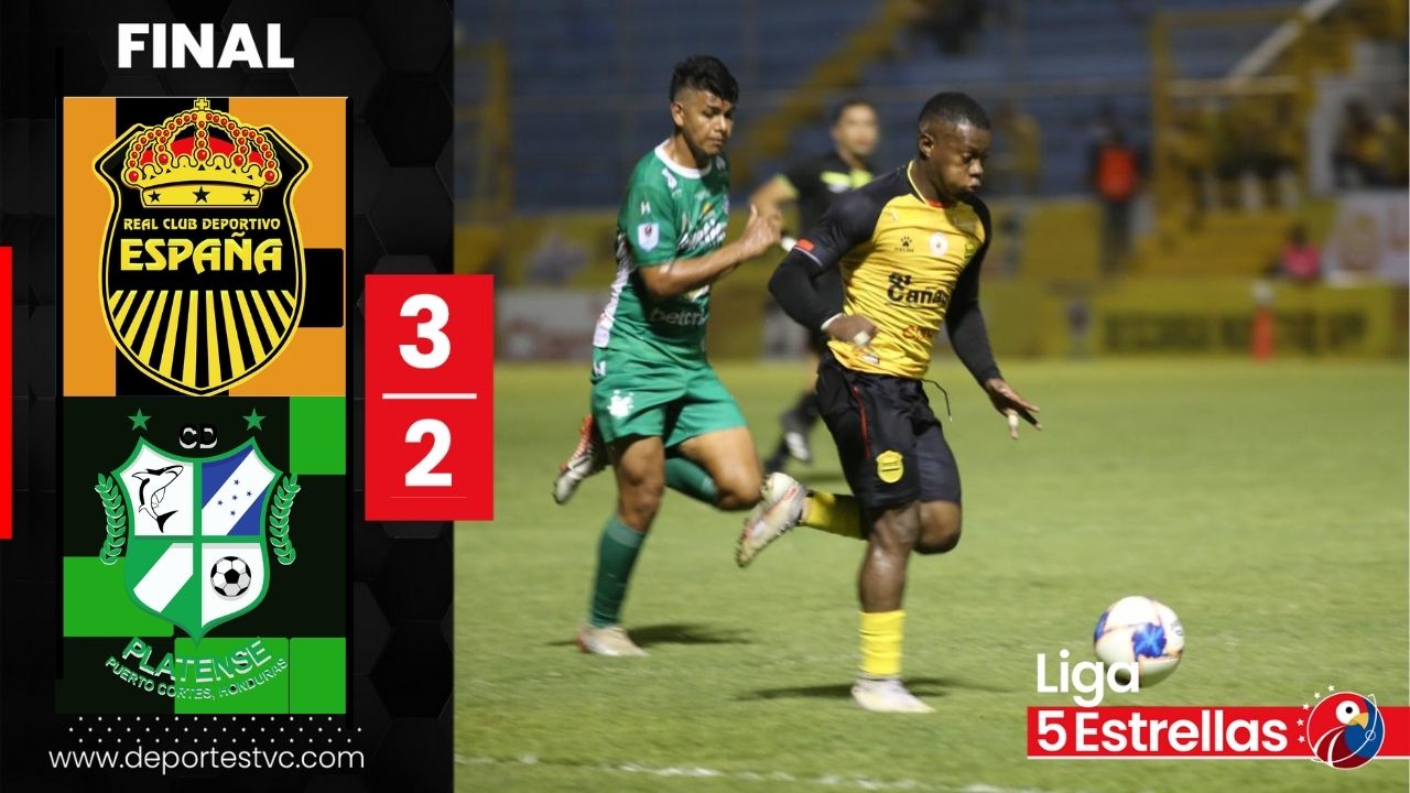 ¡Noche de golazos! Real España no da tregua y consigue su séptimo triunfo consecutivo ante Platense
