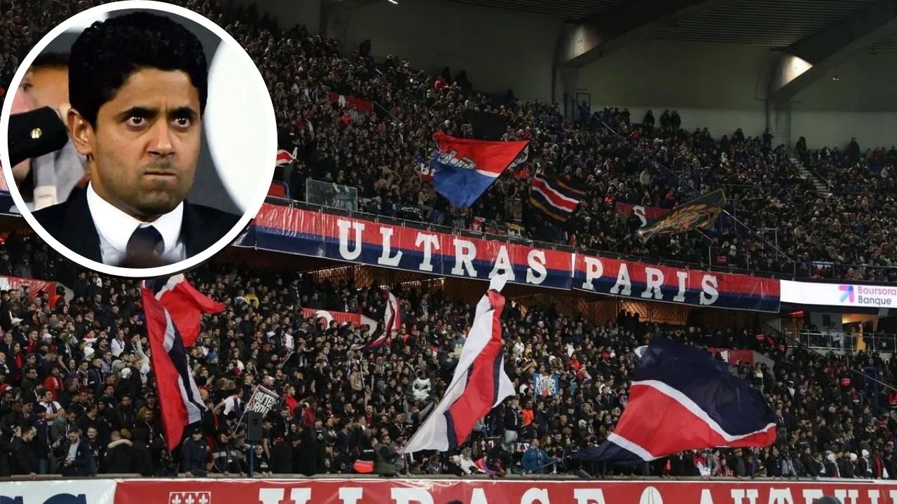 Los ultras del PSG piden la marcha de Al-Khelaifi