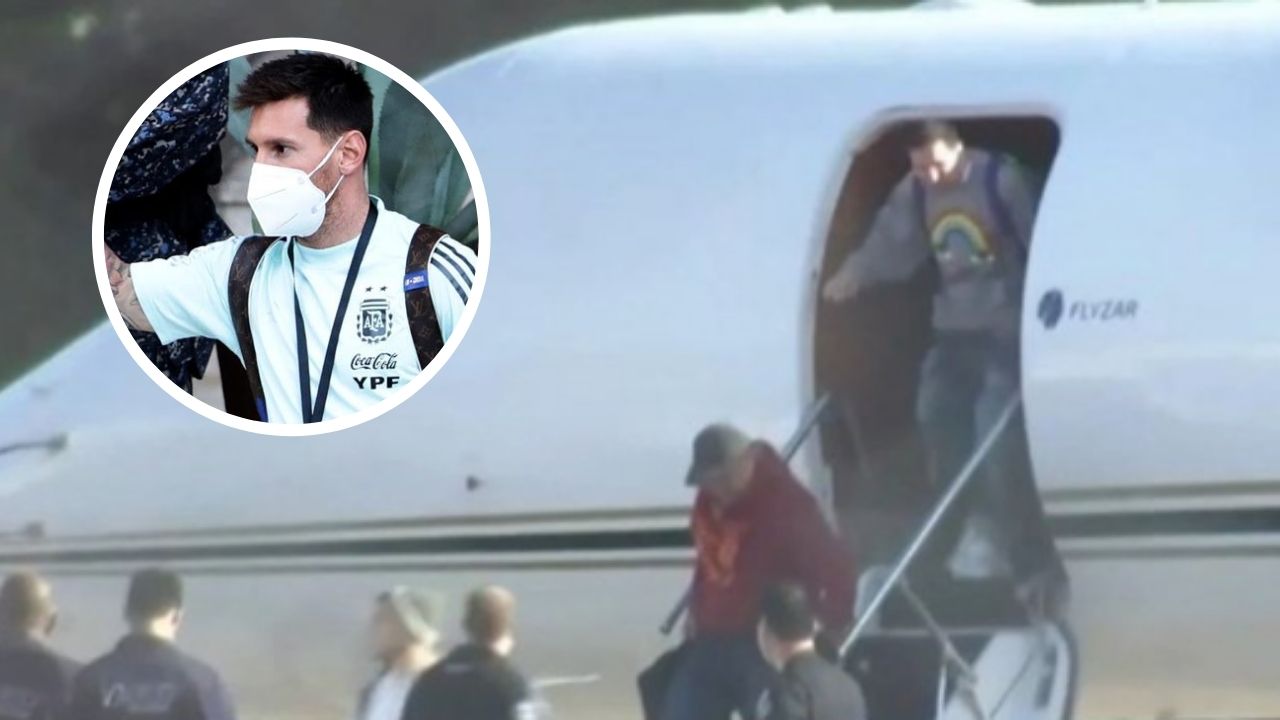 Lionel Messi llega a Argentina para sumarse a la selección nacional