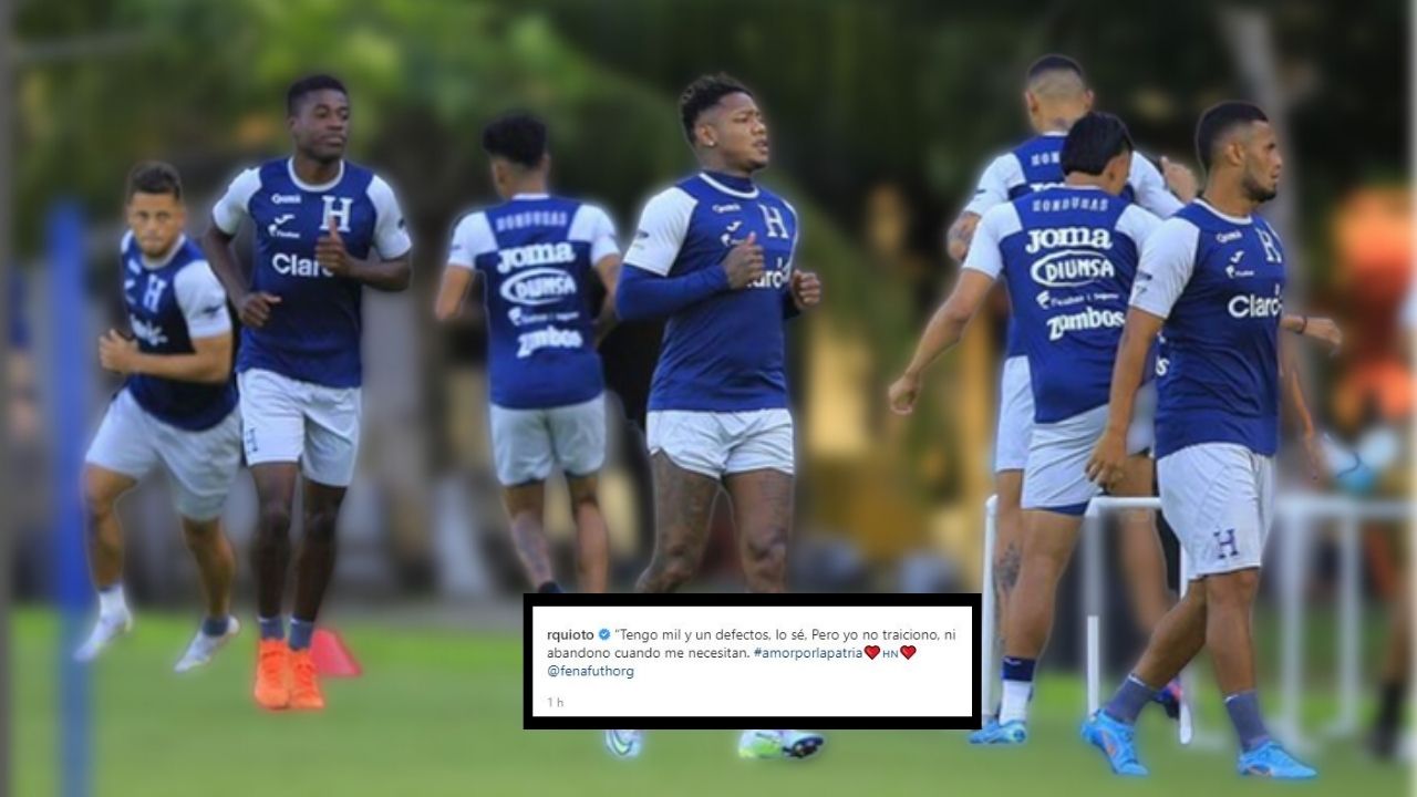 Romell Quioto se integra a la selección con indirecta a quienes le dan la espalda a la H