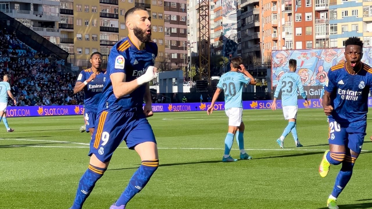 Real Madrid consiguió una nueva victoria ante el Celta en una tarde penalera para Benzema