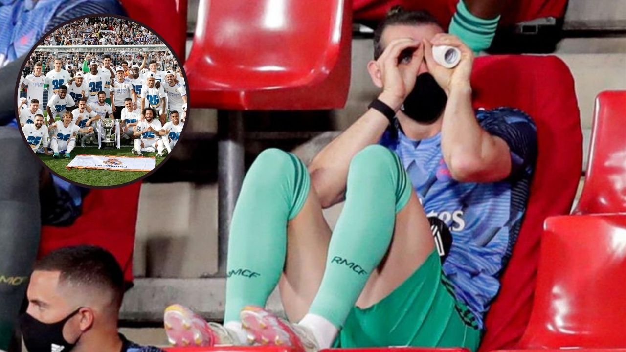 Gareth Bale reaparece tras ausencia en celebración del título del Real Madrid