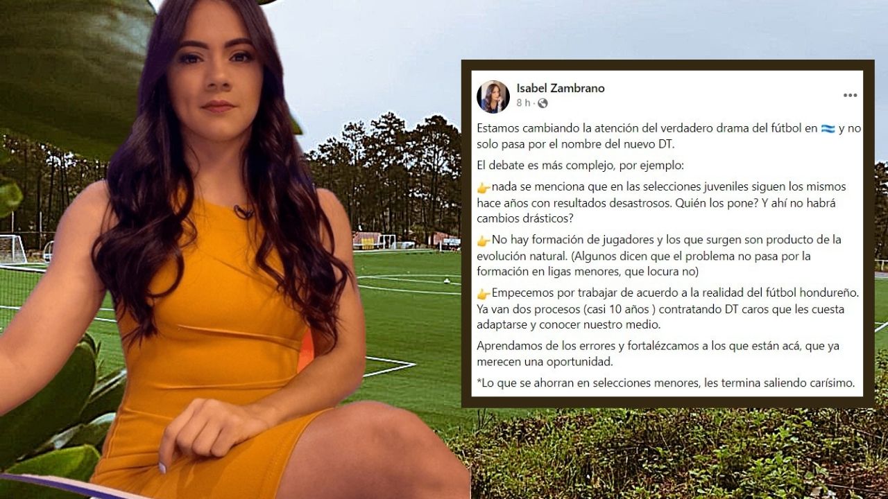 La durísima crítica de Isabel Zambrano a las estructuras del fútbol de Honduras