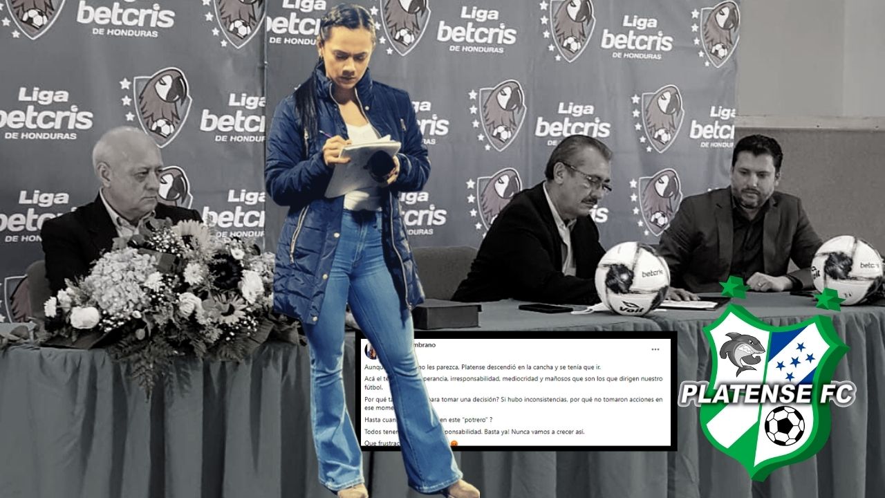 Isabel Zambrano tilda de 'mañosos' a los de la Liga Nacional y envía mensaje al Platense por su descenso