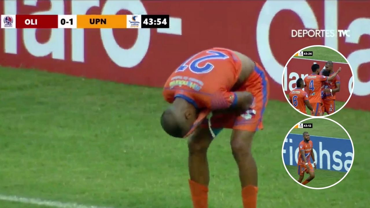 Kilmar Peña rompe en llanto tras anotarle gol al Olimpia en triunfo de Lobos UPN