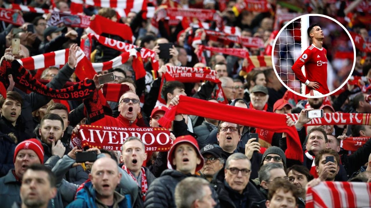 Así fue el enorme gesto que tuvieron los aficionados del Liverpool con Cristiano Ronaldo