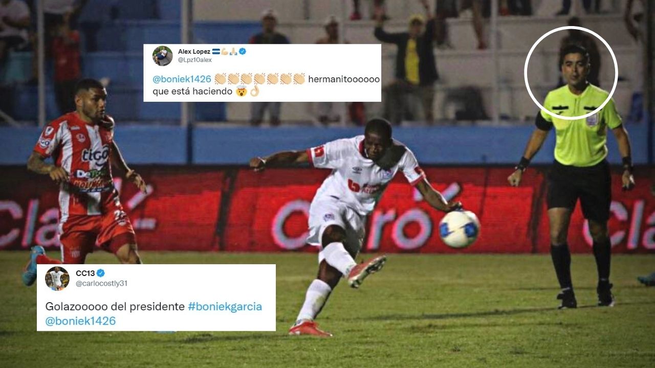 Excompañeros de Boniek García desatan euforia tras su golazo contra Vida
