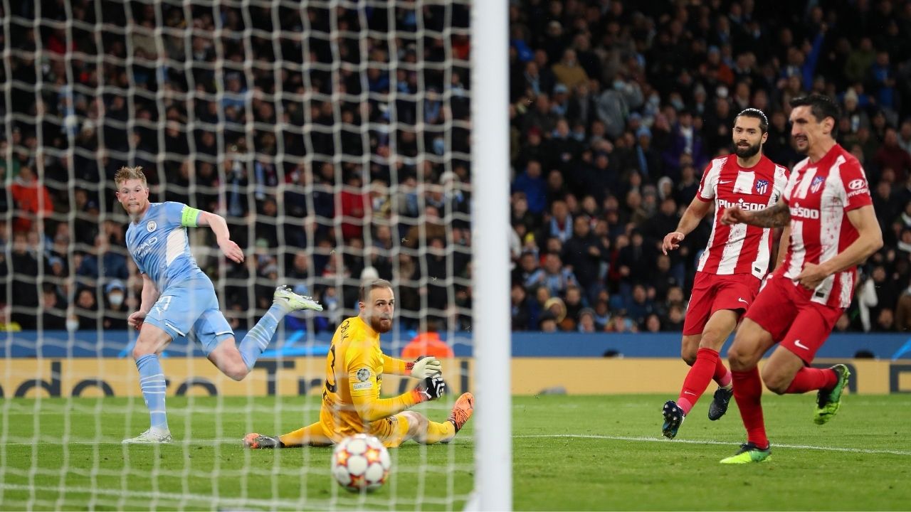De Bruyne concede la ventaja al Manchester City ante el Atlético de Madrid