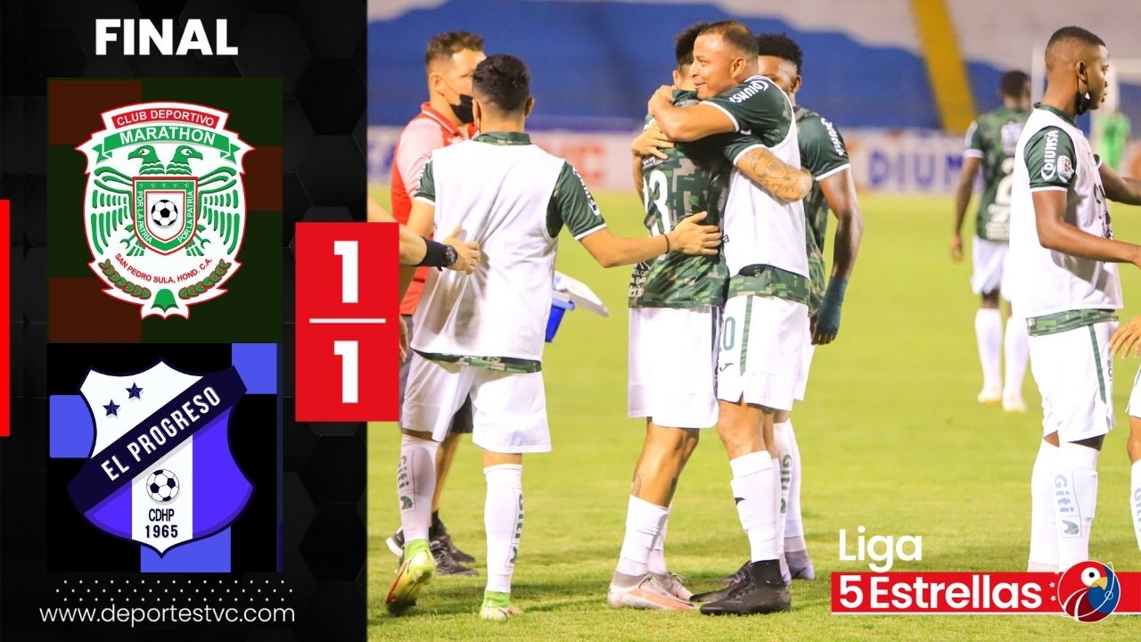 ¡Reparten puntos! Marathón no pasa del empate ante Honduras Progreso en el Olímpico