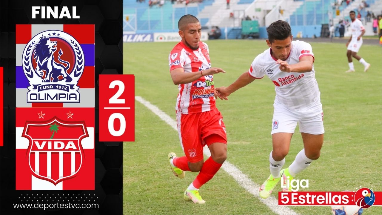 ¡Rugió el León! Olimpia vence con 10 hombres al Vida con tremendo golazo de Boniek García