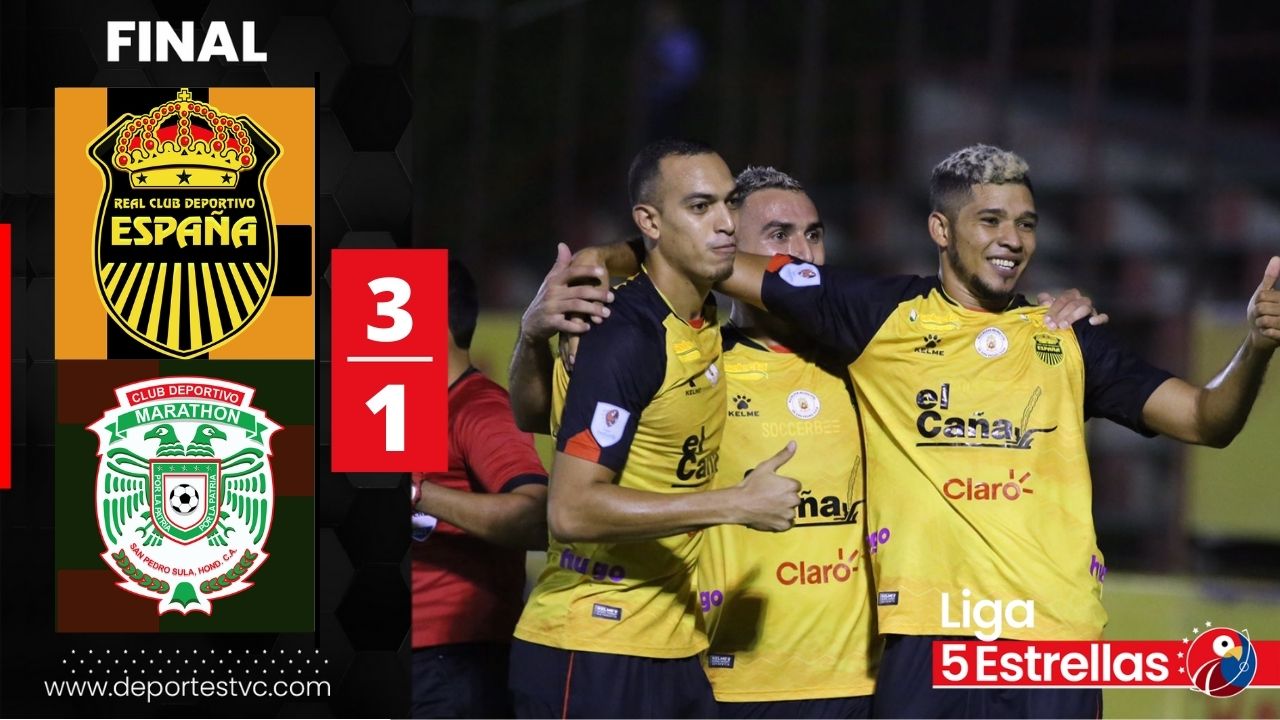 ¡Máquina imparable! Real España se queda con el clásico ante Marathón y asegura el liderato