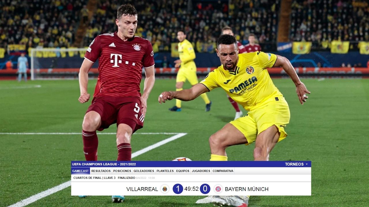 Villarreal le pega primero al Bayern Múnich y deja la moneda en el aire para la vuelta