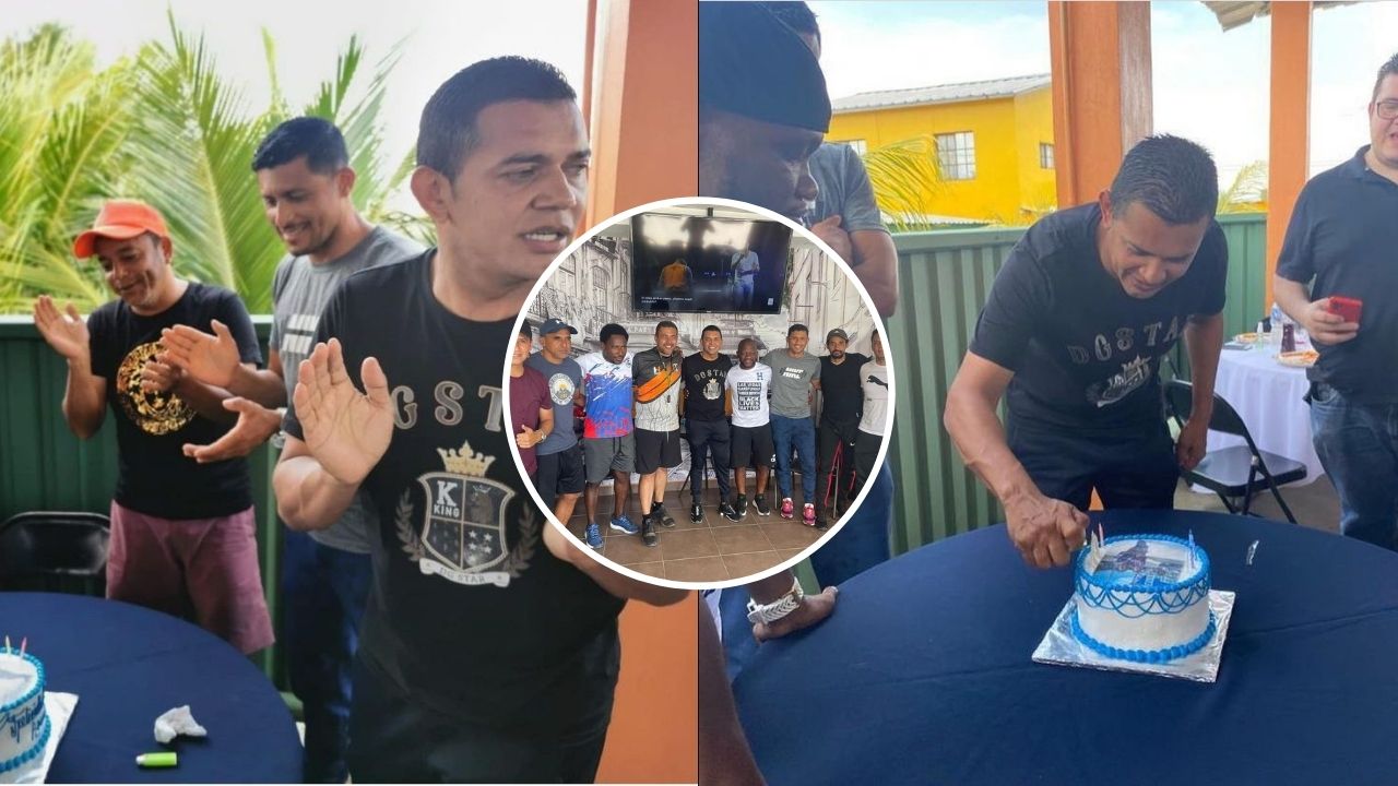 Leyendas de Honduras sorprenden a Amado Guevara en celebración adelantada de su cumpleaños