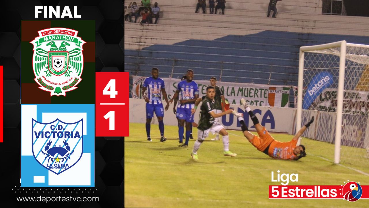 Marathón golea al Victoria en el Olímpico y se va con tranquilidad para el juego de la vuelta