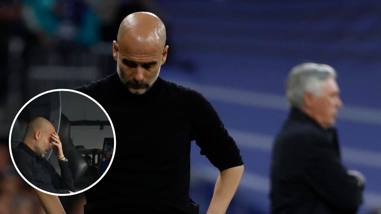 Cámara capta a Guardiola frustrado y sin querer irse a los camerinos tras eliminación