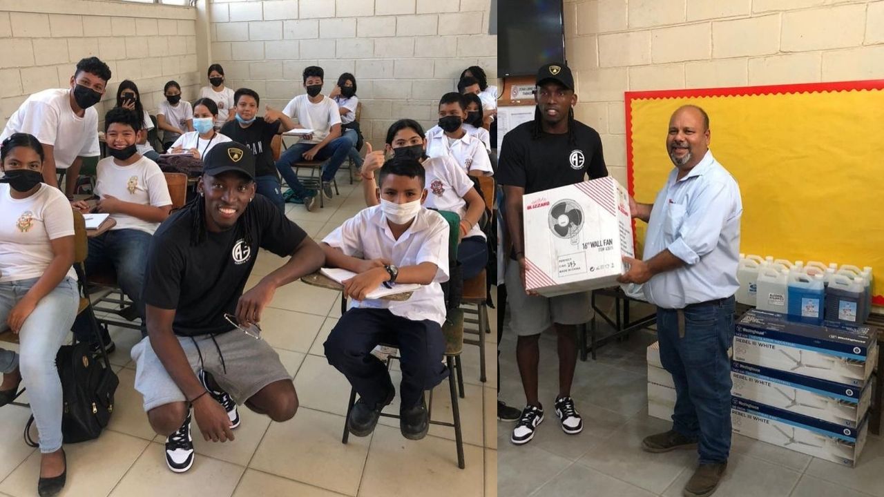 Alberth Elis alegra la vida de varios niños en San Pedro Sula con noble gesto