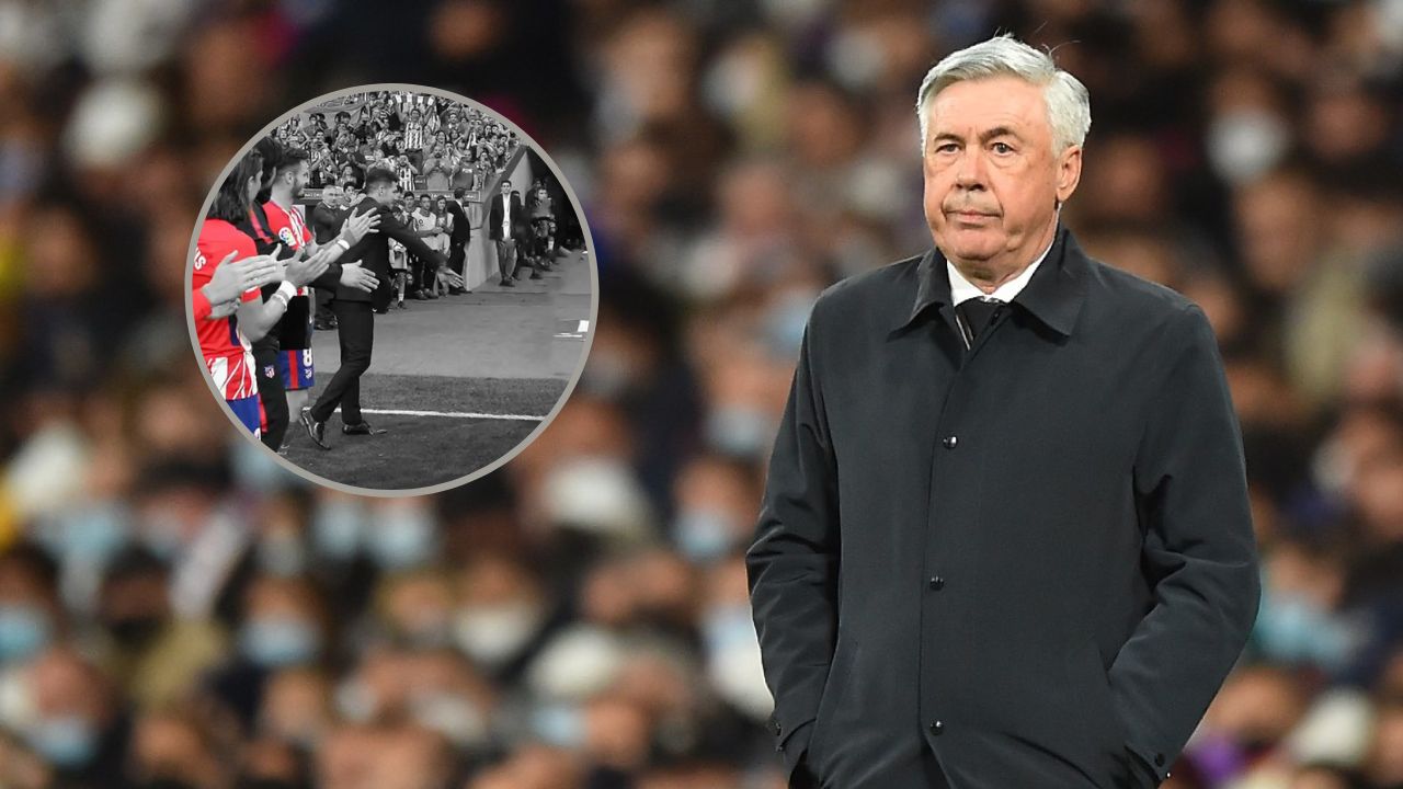 Lo que dijo Ancelotti por lo polémica decisión del Atlético de no hacer el pasillo al Real Madrid