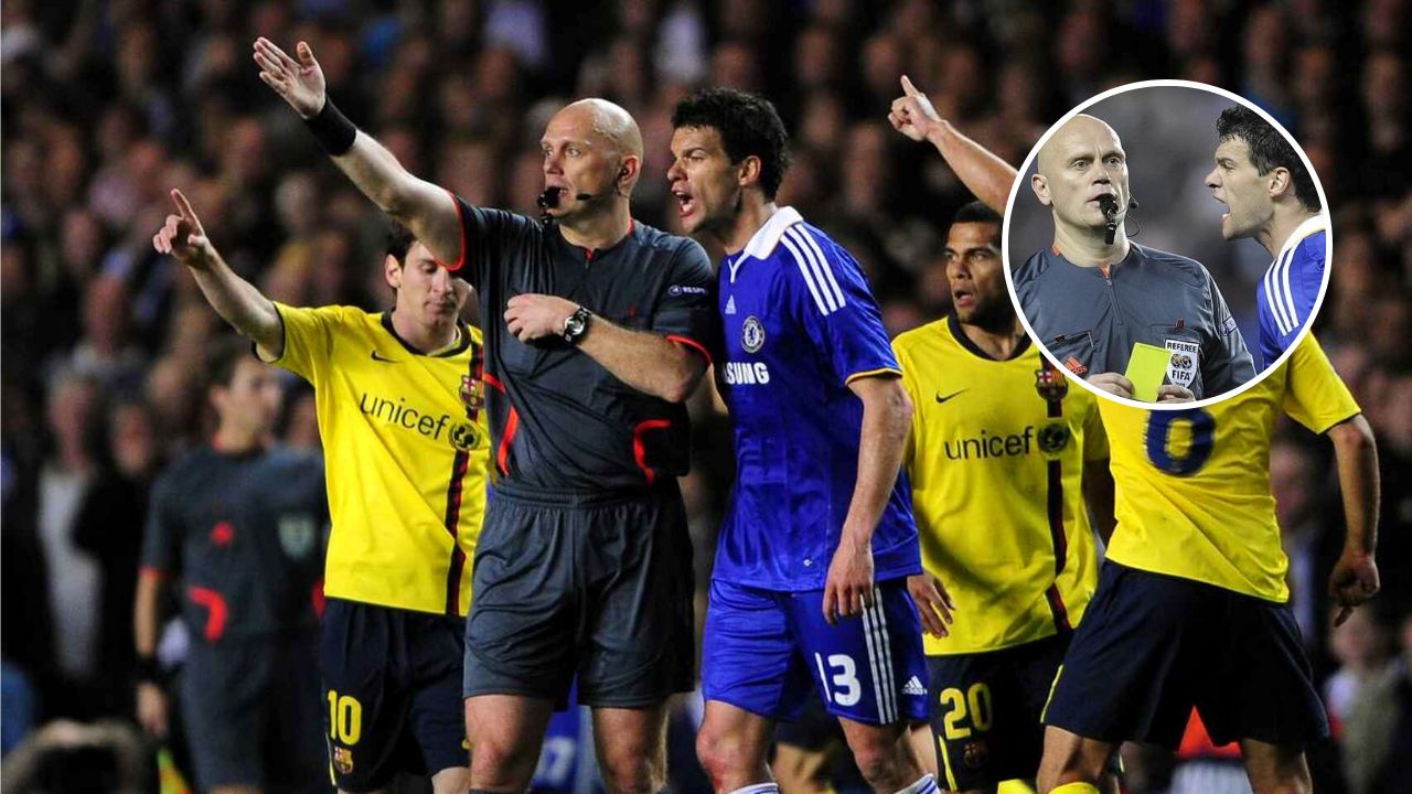 Árbitro del polémico partido Chelsea-Barcelona admitió sus errores de aquel choque