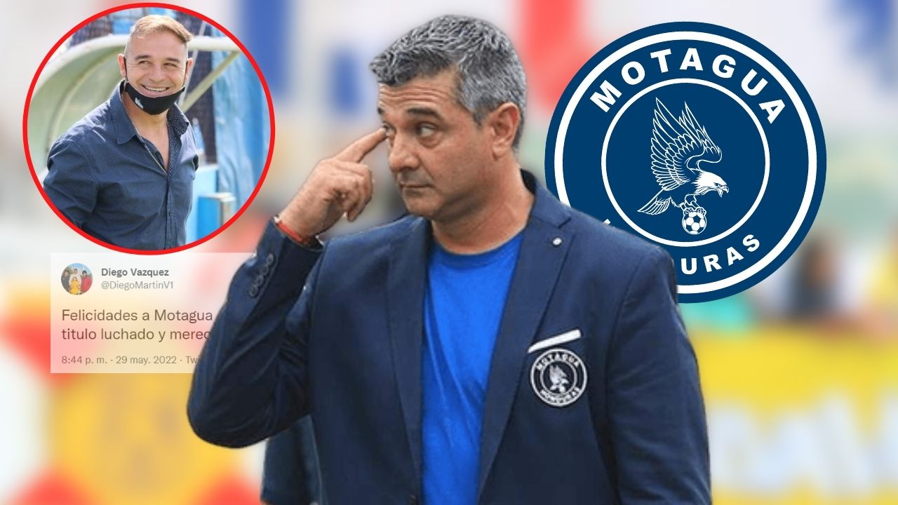 La sorprendente reacción de Diego Vazquez tras la coronación de Tota Medina con Motagua