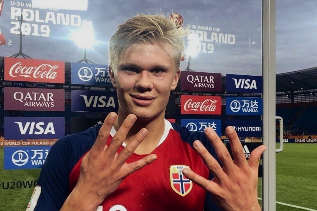 El mundo recuerda los nueve goles de Erling Haaland frente a Honduras en el Mundial Sub-20