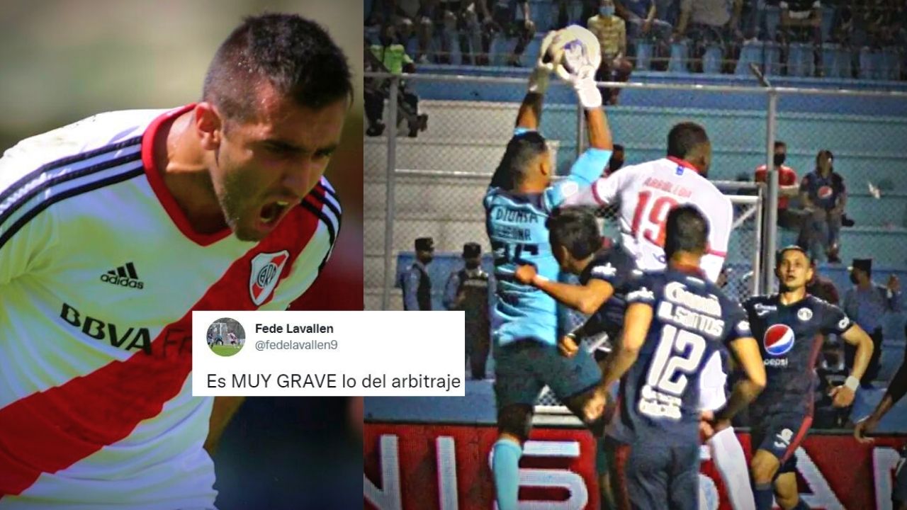Hijo de Pablo Lavallén explota en redes tras polémica arbitral en la ida entre Motagua y Olimpia