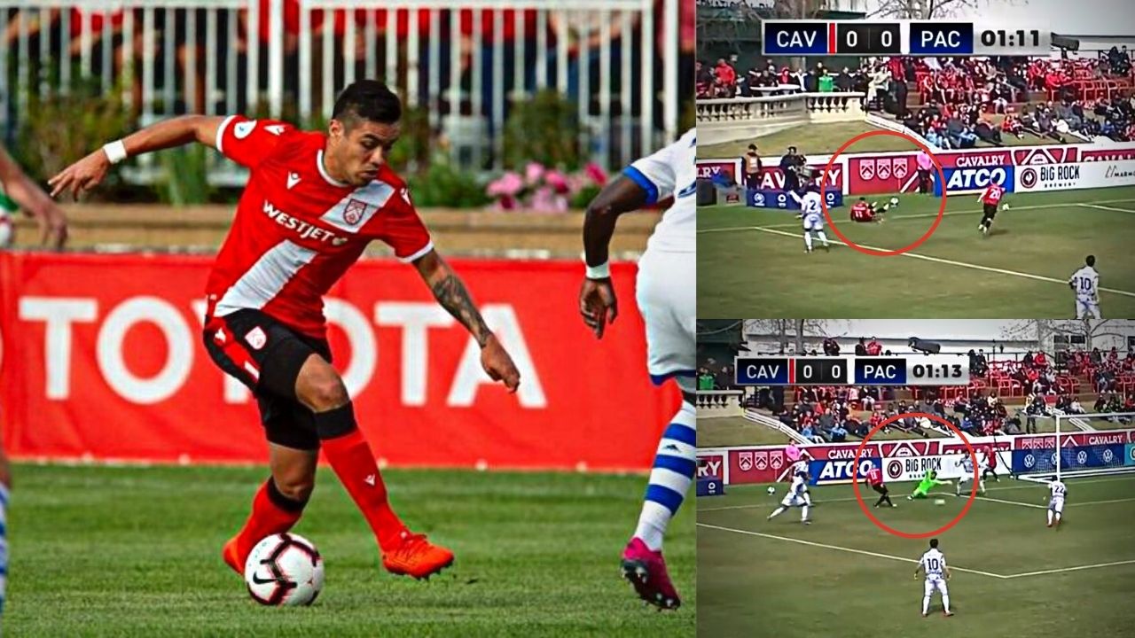 José Escalante brinda asistencia en triunfo de su equipo en Canadá mostrando su garra catracha