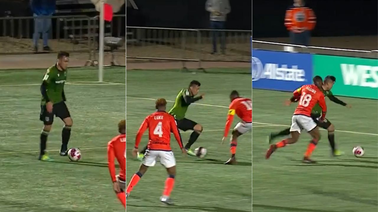 ¡Jugadón! José Escalante se despacha tremenda asistencia con el Cavalry de Canadá