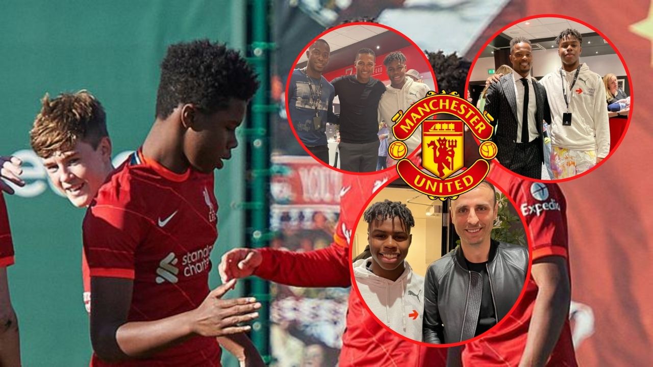 Hijo de Maynor Figueroa comparte con leyendas del Manchester United