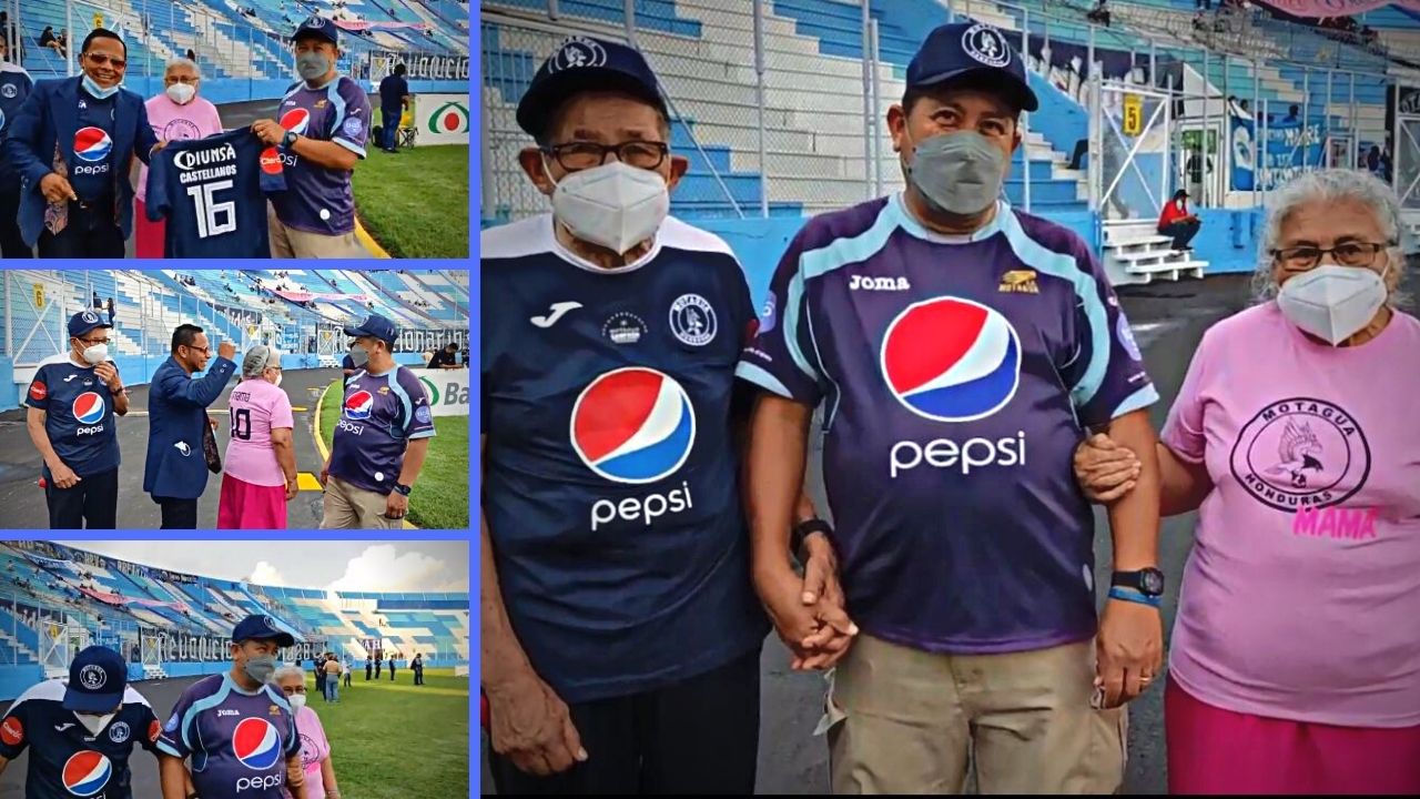 El amor por Motagua, no conoce vejez: La historia de la 'mamá azul' que festeja su día en el estadio