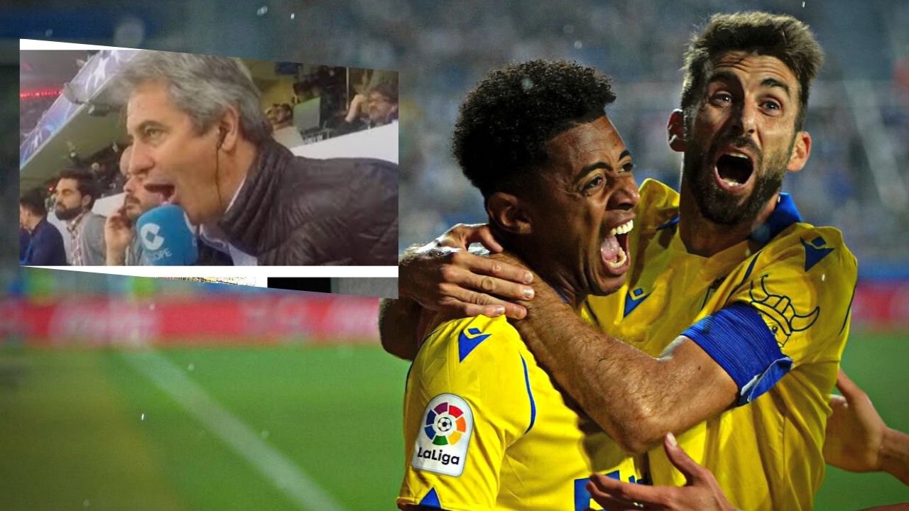 La explosiva narración de periodistas españoles del gol de Choco Lozano que salvó al Cádiz