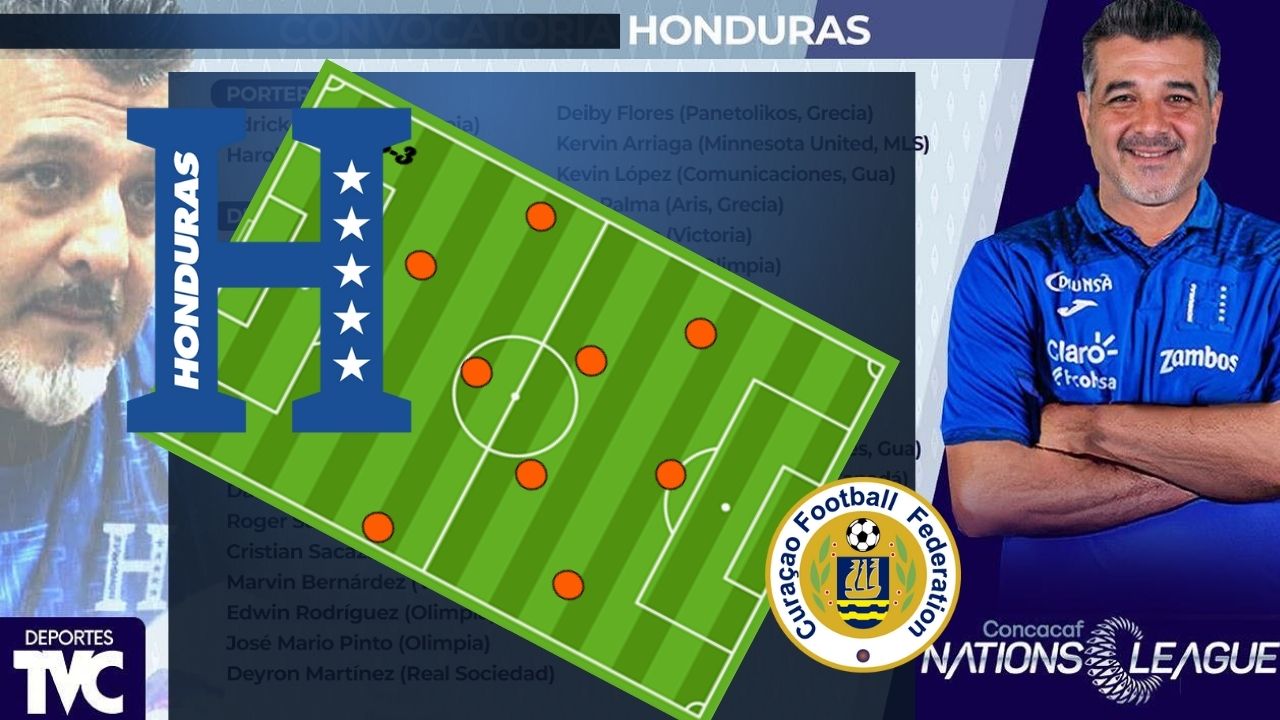 ¡Sorpresivo! El once de Honduras con Vazquez que se perfila ante Curazao en Nations League