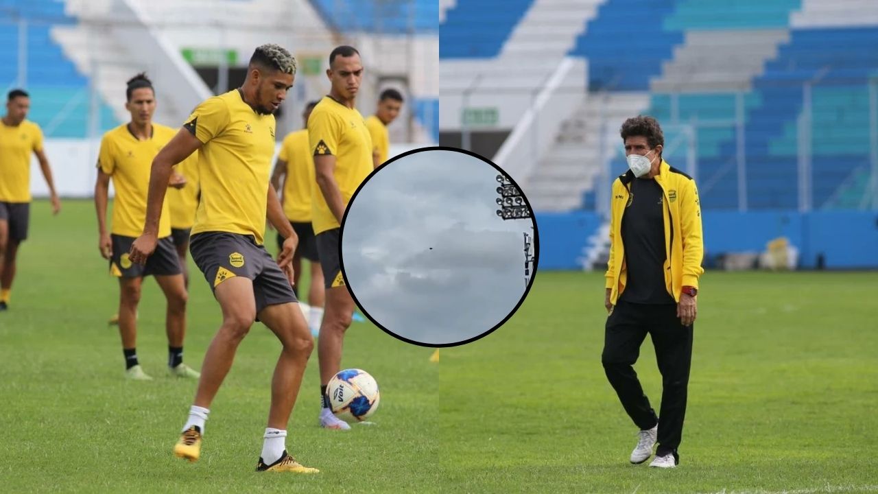 Real España acusa a Motagua de espiarlos con drones durante sus entrenamientos