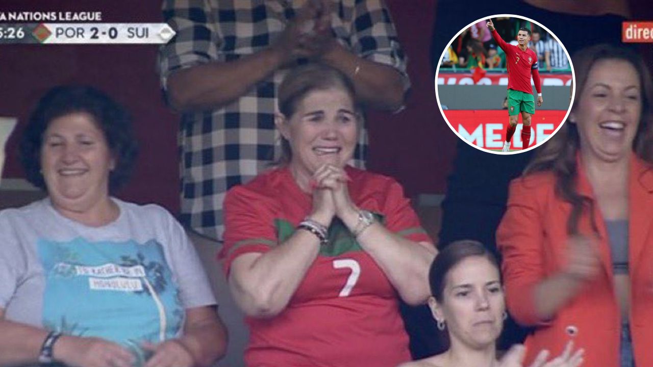 Madre de Cristiano Ronaldo rompe en llanto tras nuevo récord mundial de su hijo