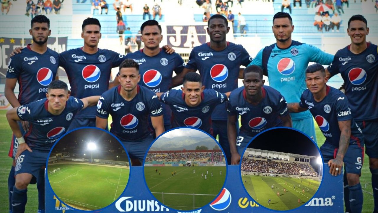 Las tres sedes que planea usar Motagua para el próximo torneo de Liga Nacional
