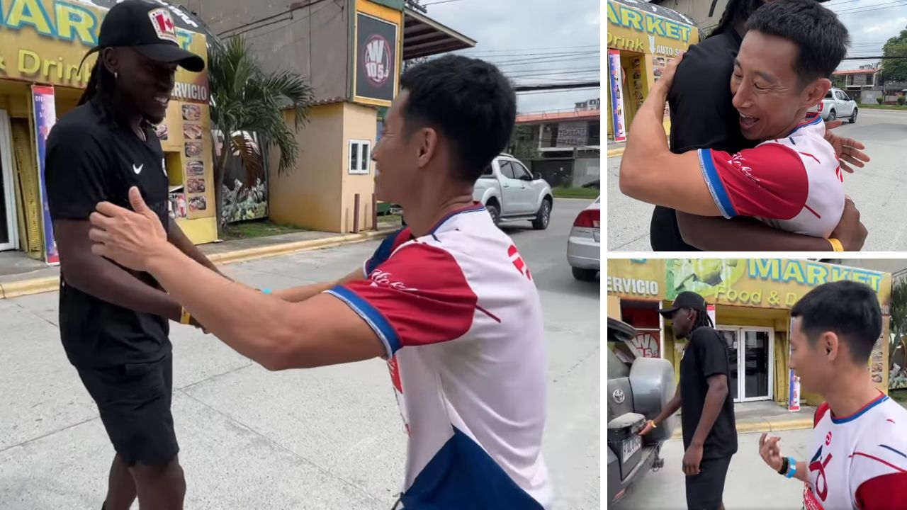 Alberth Elis sorprende con tremendo regalo al famoso youtuber japonés Shin Fujiyama