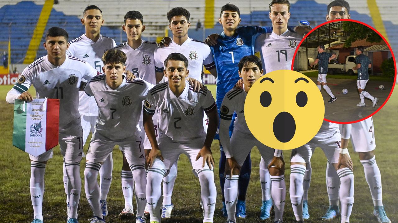 Así fue el insólito calentamiento de México por las condiciones de la cancha del Estadio Morazán