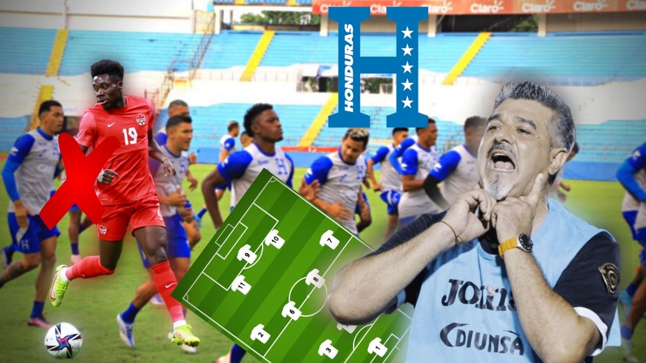 ¡Con variantes! El probable once de Honduras para enfrentar a la Canadá de Alphonso Davies