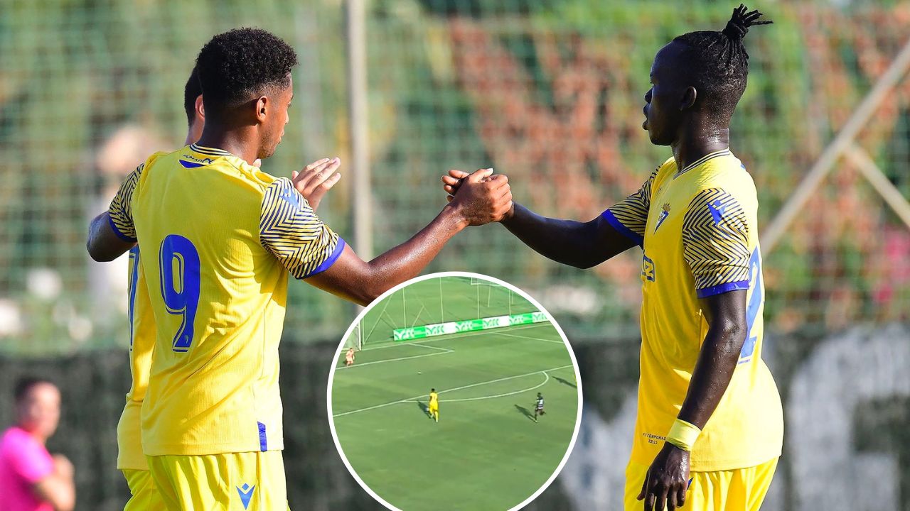 Así fue el segundo gol del Choco Lozano en la pretemporada del Cádiz
