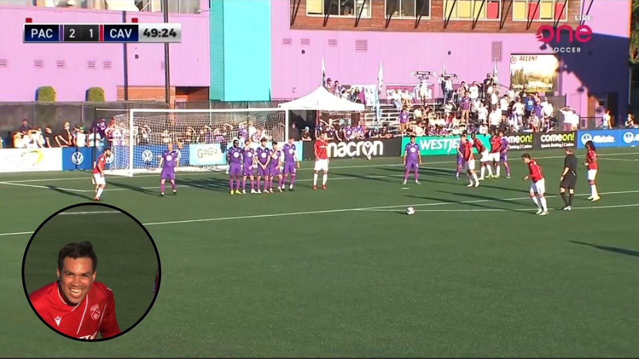 Legionario hondureño anota uno de los mejores goles de su vida en el fútbol de Canadá